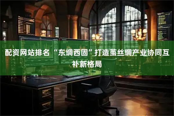 配资网站排名 “东绸西固”打造茧丝绸产业协同互补新格局