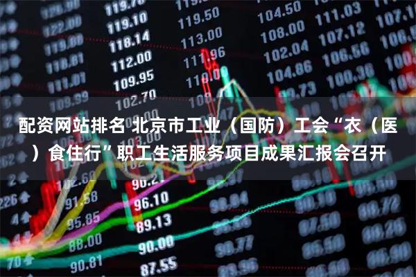 配资网站排名 北京市工业（国防）工会“衣（医）食住行”职工生活服务项目成果汇报会召开
