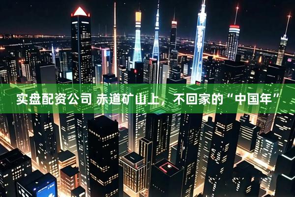 实盘配资公司 赤道矿山上，不回家的“中国年”